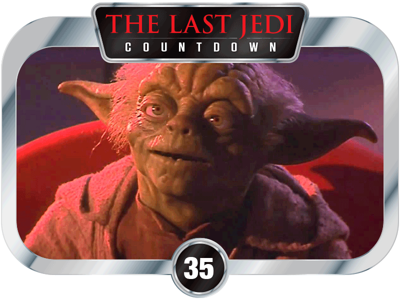 35 Days to SW EP8 – Yoda creeping me out you are!